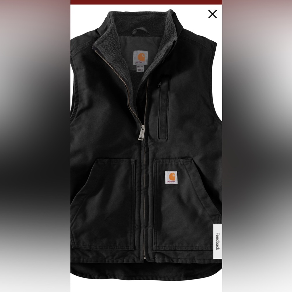 Womens black carhartt vest